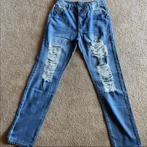 Midiross distressed jeans